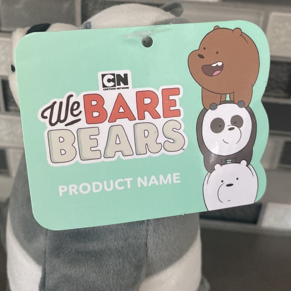 We Bare Bears Plush Panda Bear Cartoon Network Warner Bros. Toy Factory 7โ / NEW - Picture 8 of 11